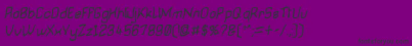 Moronsoft Font – Black Fonts on Purple Background