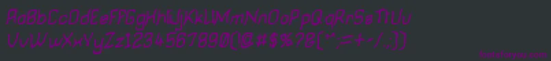 Шрифт Moronsoft – фиолетовые шрифты на чёрном фоне