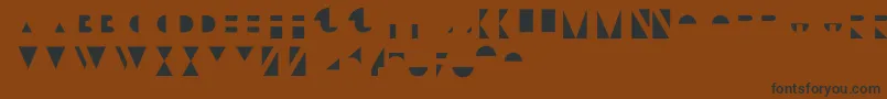 BifurOverlay Font – Black Fonts on Brown Background