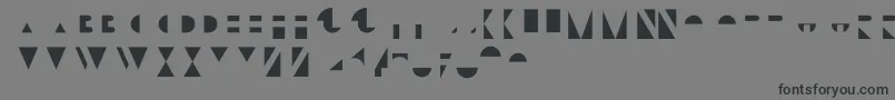 Шрифт BifurOverlay – чёрные шрифты на сером фоне