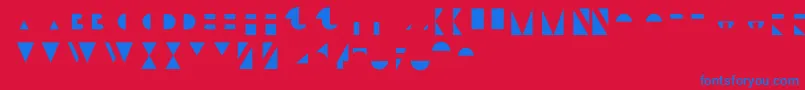 BifurOverlay Font – Blue Fonts on Red Background