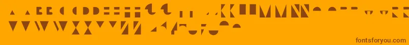 BifurOverlay Font – Brown Fonts on Orange Background