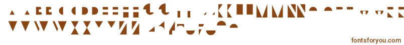 Шрифт BifurOverlay – коричневые шрифты на белом фоне