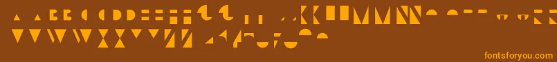 BifurOverlay Font – Orange Fonts on Brown Background