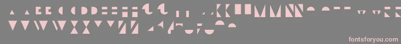 BifurOverlay Font – Pink Fonts on Gray Background