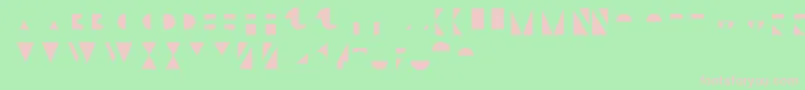 BifurOverlay Font – Pink Fonts on Green Background