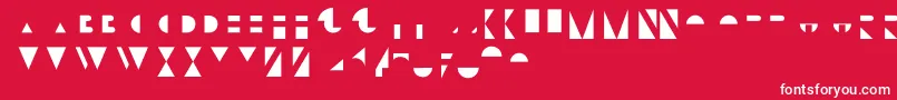 BifurOverlay Font – White Fonts on Red Background