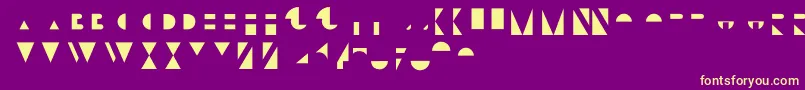 BifurOverlay Font – Yellow Fonts on Purple Background