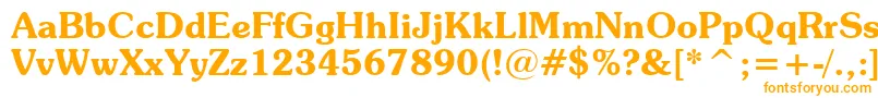 SouvenirDemiBt Font – Orange Fonts on White Background