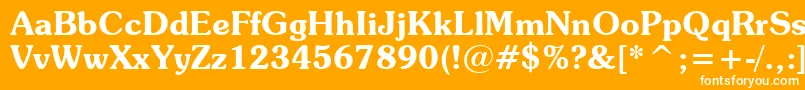 SouvenirDemiBt Font – White Fonts on Orange Background