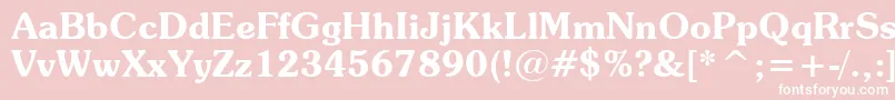 SouvenirDemiBt Font – White Fonts on Pink Background