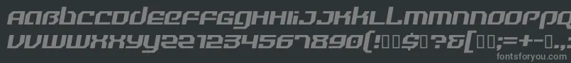 RealityHyperRegular Font – Gray Fonts on Black Background