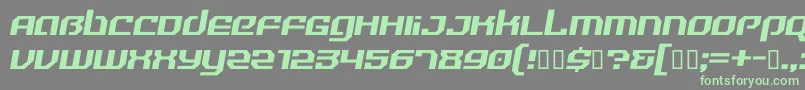 Police RealityHyperRegular – polices vertes sur fond gris
