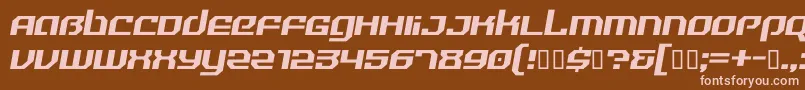 RealityHyperRegular Font – Pink Fonts on Brown Background