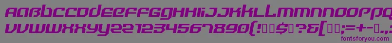 RealityHyperRegular Font – Purple Fonts on Gray Background