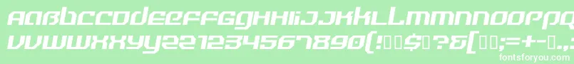 RealityHyperRegular Font – White Fonts on Green Background