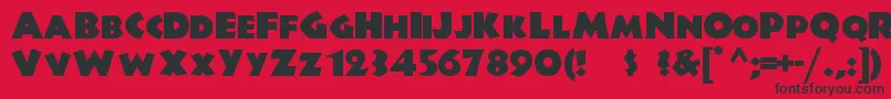 Junglefever Font – Black Fonts on Red Background