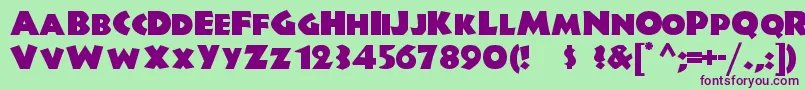 Junglefever Font – Purple Fonts on Green Background