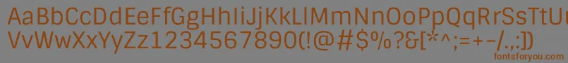 SintonyRegular Font – Brown Fonts on Gray Background