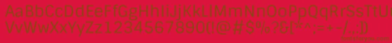 SintonyRegular Font – Brown Fonts on Red Background