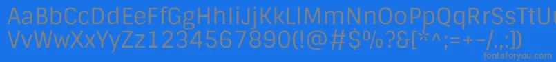 SintonyRegular Font – Gray Fonts on Blue Background