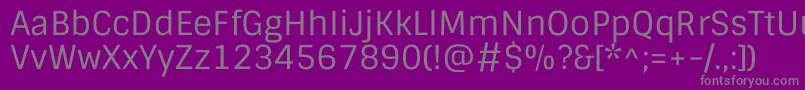 SintonyRegular Font – Gray Fonts on Purple Background