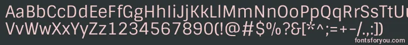 SintonyRegular Font – Pink Fonts on Black Background