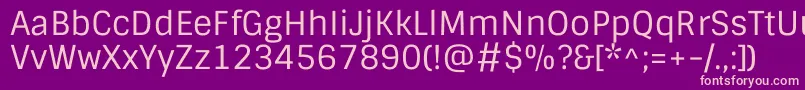 SintonyRegular Font – Pink Fonts on Purple Background