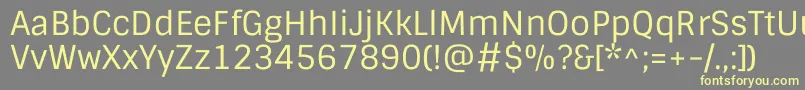 SintonyRegular Font – Yellow Fonts on Gray Background