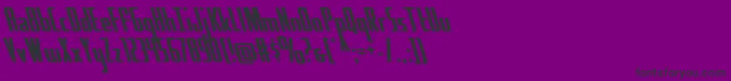 Hydrosquadleft Font – Black Fonts on Purple Background