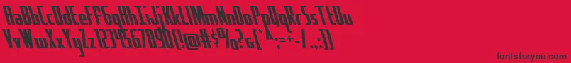 Hydrosquadleft Font – Black Fonts on Red Background