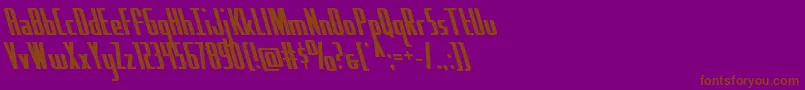 Hydrosquadleft Font – Brown Fonts on Purple Background
