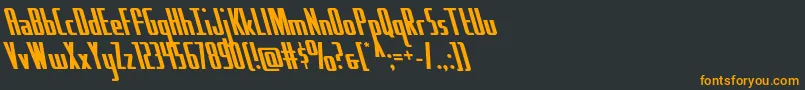 Hydrosquadleft Font – Orange Fonts on Black Background