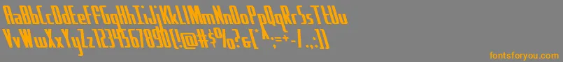 Hydrosquadleft Font – Orange Fonts on Gray Background