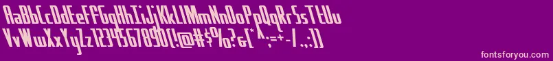 Hydrosquadleft Font – Pink Fonts on Purple Background