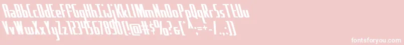 Hydrosquadleft Font – White Fonts on Pink Background