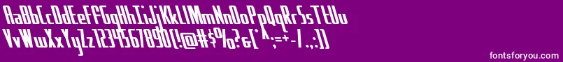 Hydrosquadleft Font – White Fonts on Purple Background