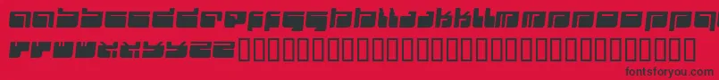 Futu ffy Font – Black Fonts on Red Background