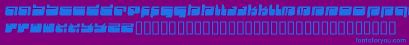 Futu ffy Font – Blue Fonts on Purple Background