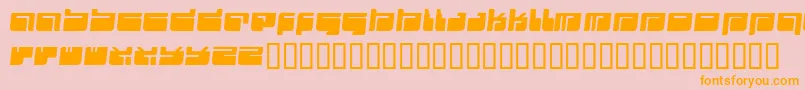 Futu ffy Font – Orange Fonts on Pink Background