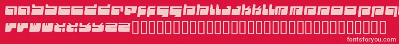 Futu ffy Font – Pink Fonts on Red Background