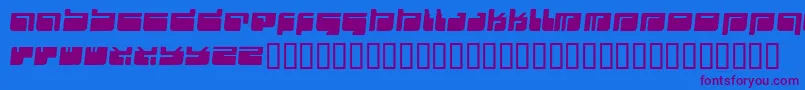 Futu ffy Font – Purple Fonts on Blue Background