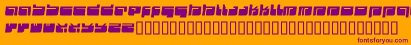 Futu ffy Font – Purple Fonts on Orange Background