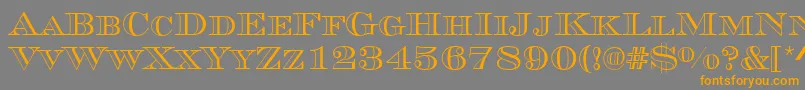 More about MauriceRegular Font MauriceRegular Font – Orange Fonts on Gray Background