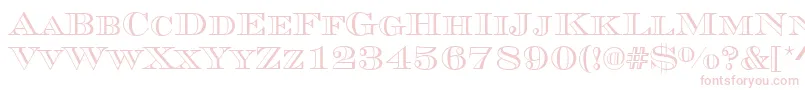 MauriceRegular Font – Pink Fonts on White Background