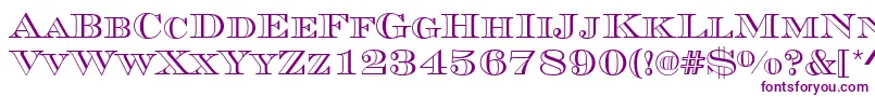 MauriceRegular Font – Purple Fonts on White Background