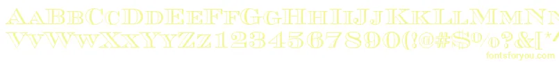 MauriceRegular-fontti – keltaiset fontit