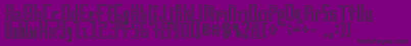 フォントGunther – 紫の背景に黒い文字