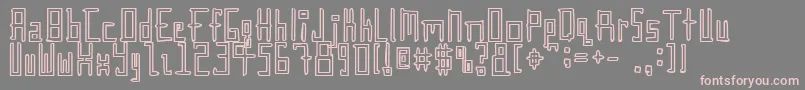 Weitere Informationen zur Gunther-Schriftart Gunther-Schriftart – Rosa Schriften auf grauem Hintergrund
