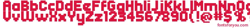Header0865 Font – Red Fonts on White Background
